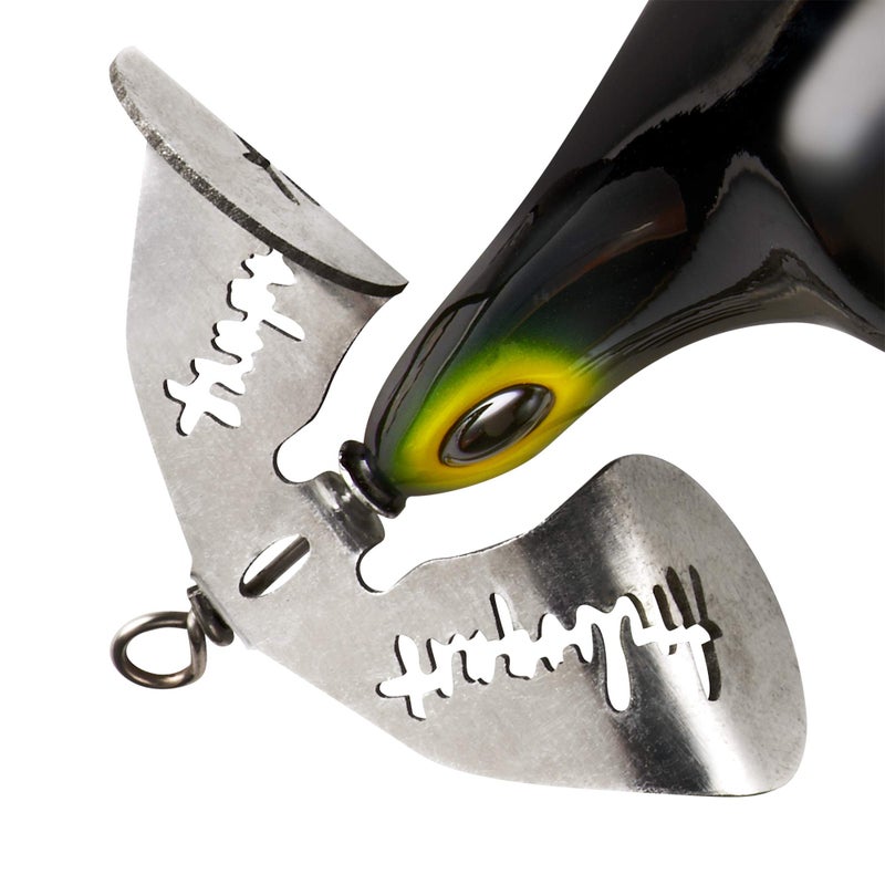 Arbogast Buzz Plug, Floating Buzzbait Fishing Lure, Freshwater Fishing Lures for Bass Catching, Black, Standard, 2 7/8 in, 1 oz - Image 2
